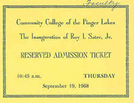 image of ticket for inauguration
